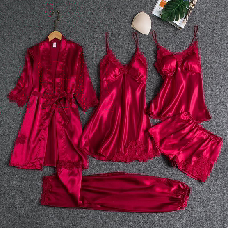 Scarlett Elegance™ | 5-Piece Loungewear Set