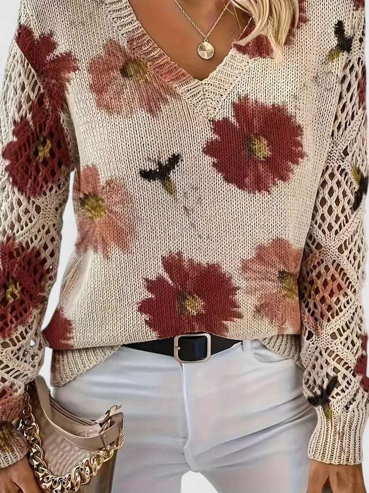 FloraBloom™ | Elegant Knit Sweater