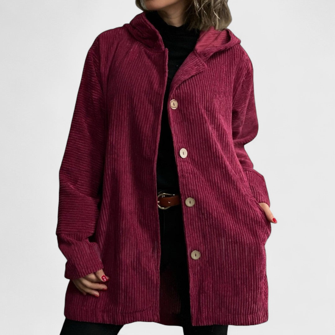 Cordia Luxe™ | Hooded Button Coat