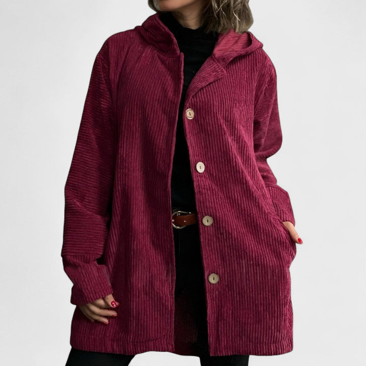 Cordia Luxe™ | Hooded Button Coat