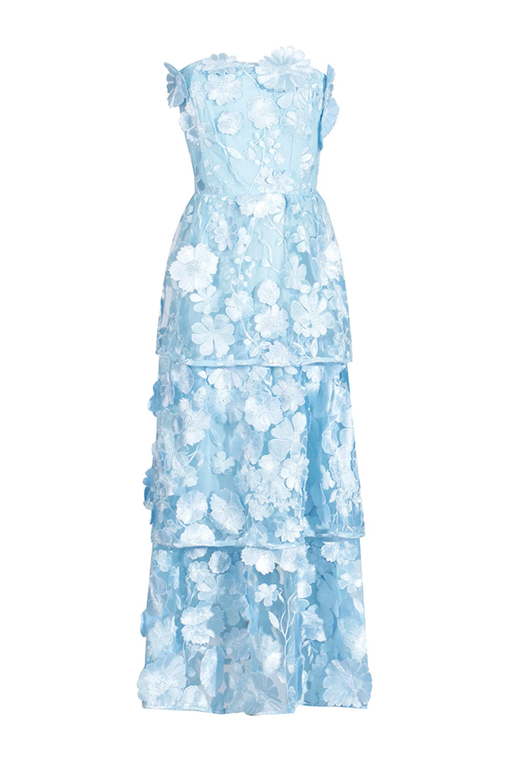 Marcia Off Shoulder Flower Dress