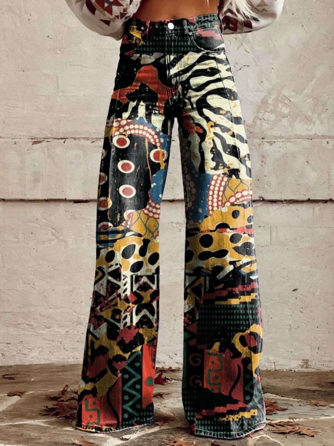 Phoebe Vintage Echo™ | Tribal Art Statement Pants