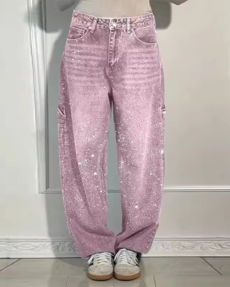 Celestine Luxe™ | Glitter-Fade Jeans