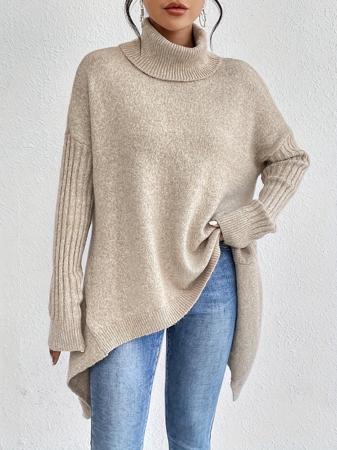 Lynora Luxe™ | Oversized Turtleneck Jumper