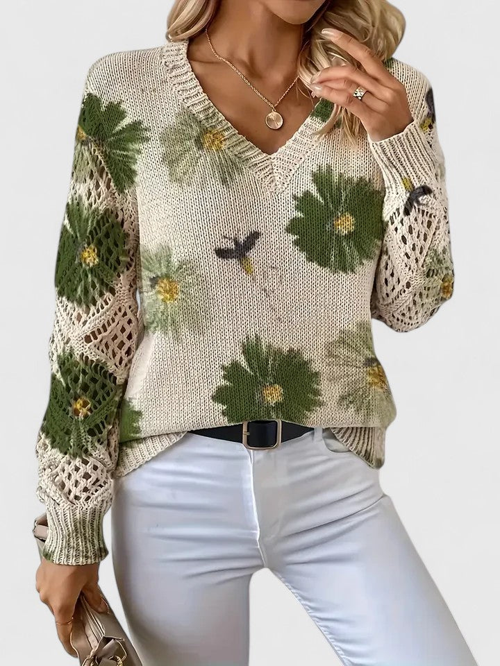 FloraBloom™ | Elegant Knit Sweater