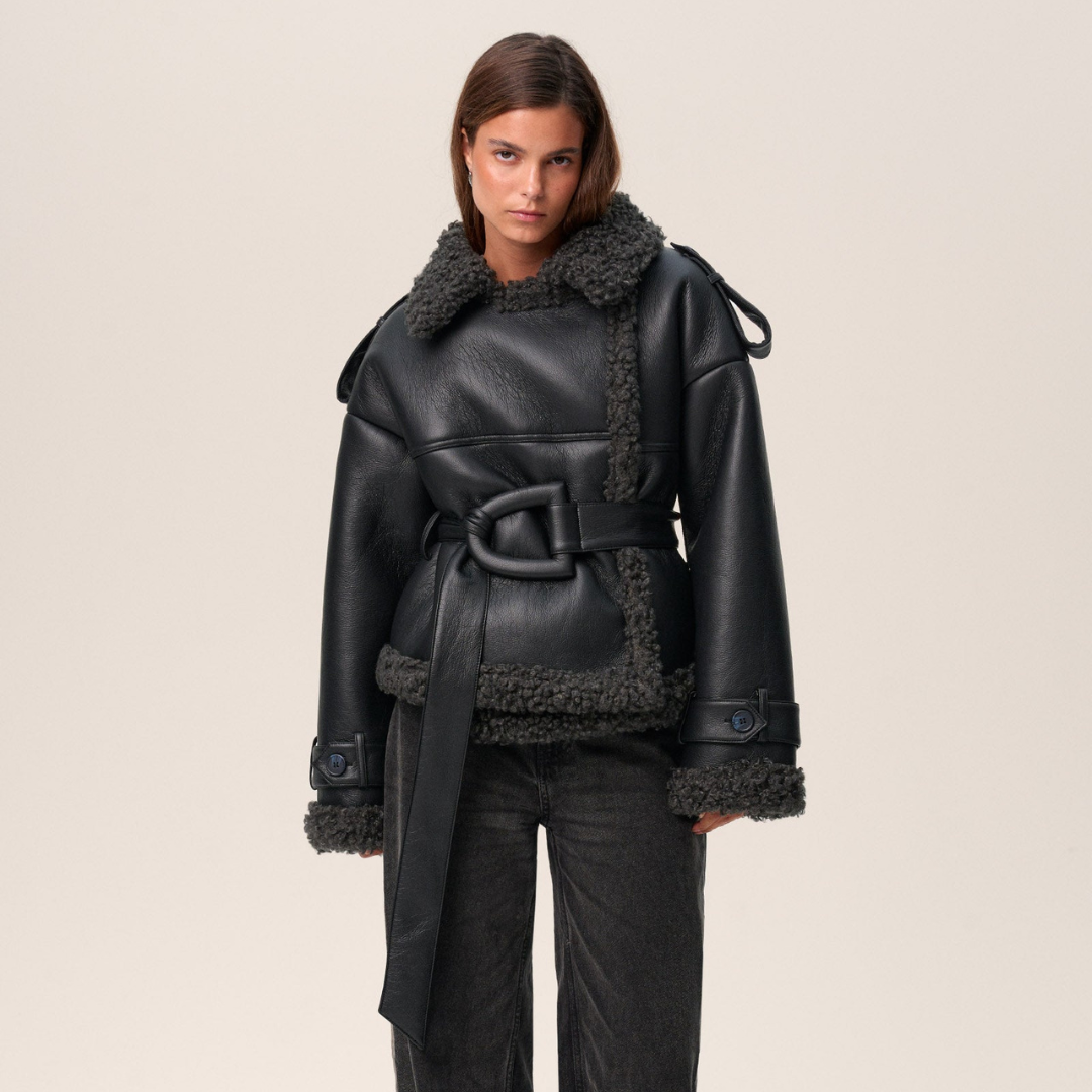 Stella™ | Belted Shearling Coat