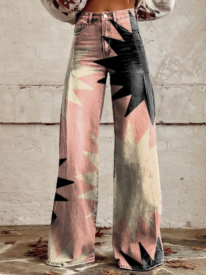 Hazel Vintage Bloom™ | Fluid Boho Trousers