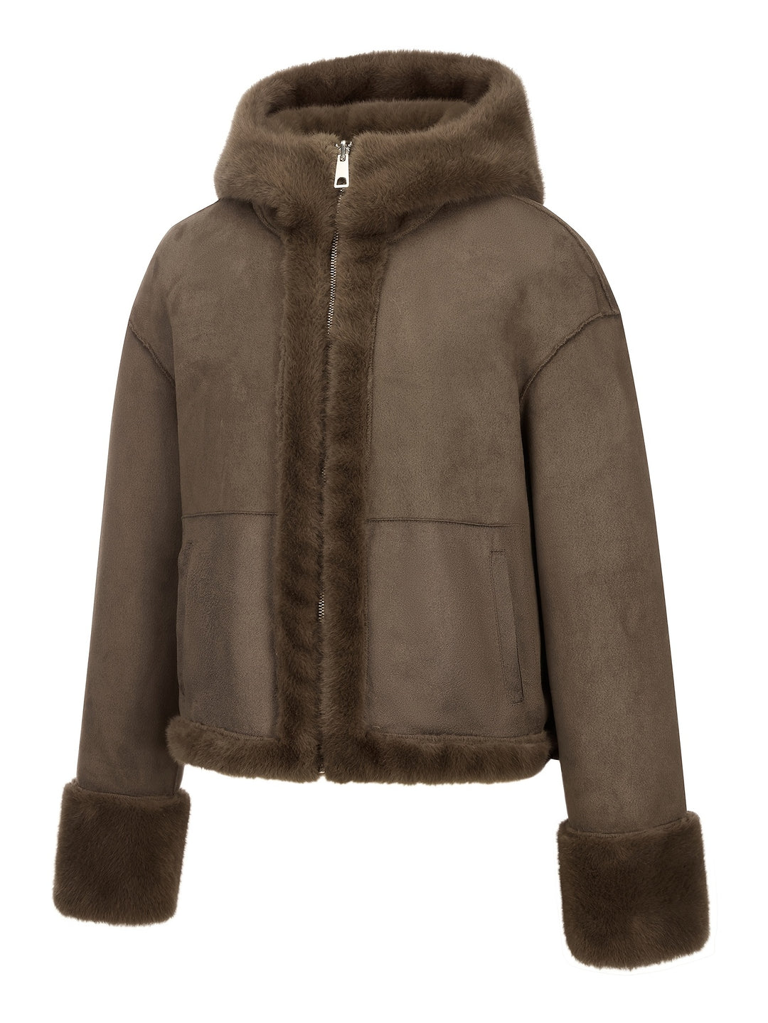 Serenelle™ | Reversible Fur Hooded Coat