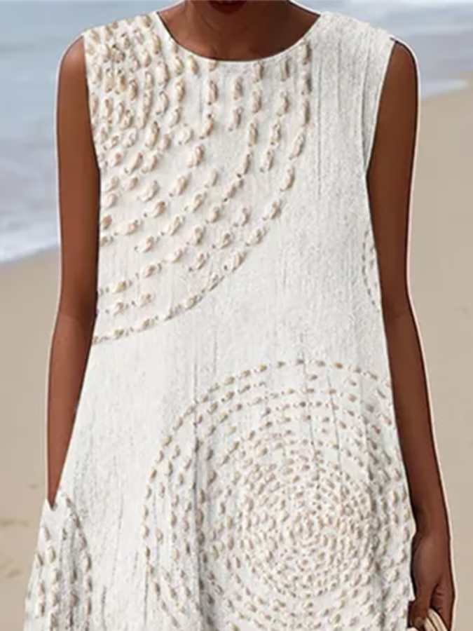 Oplena Dress | Sleeveless Casual Print Dress