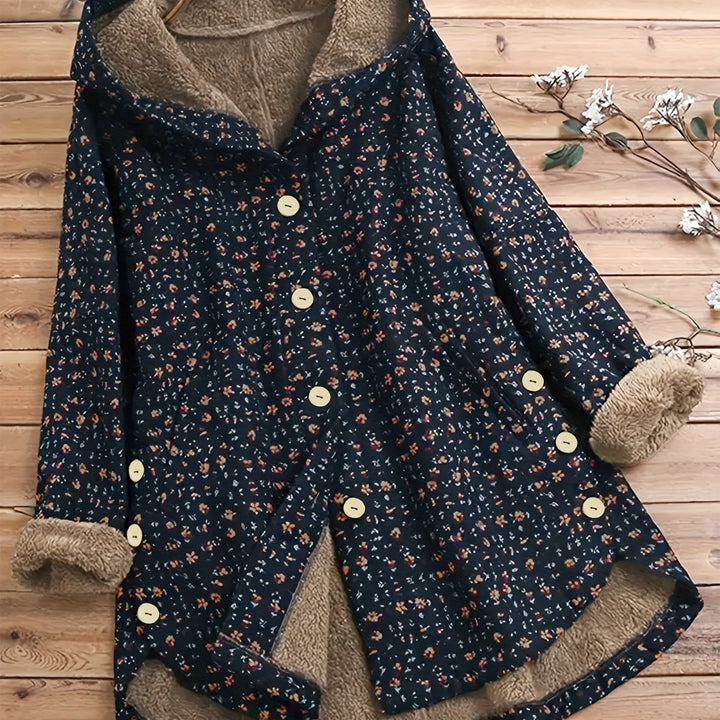 Rosaline™ | Vintage Fleece-Lined Winter Coat