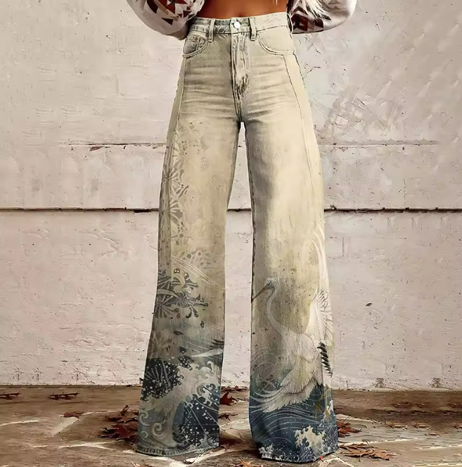 Poppy Vintage Grace™ | Poetic Crane Fluid Trousers