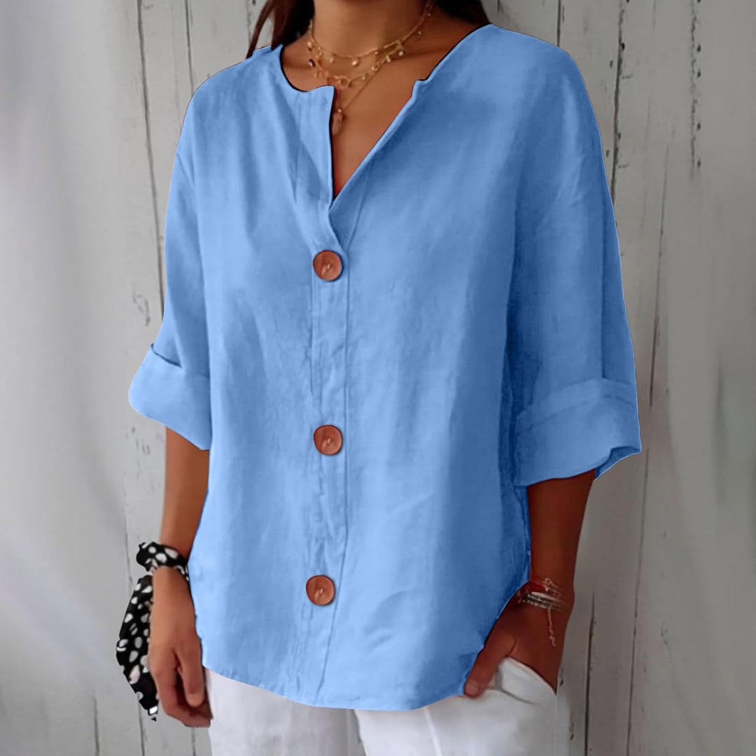 The Riviera Blouse™ | Timeless Warm-Weather Style