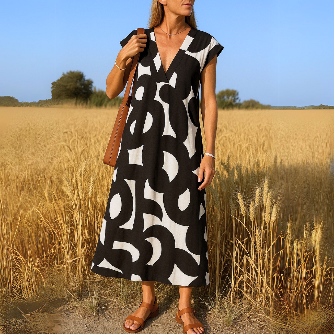 The Elodie™ | V-Neck Wrap Dress