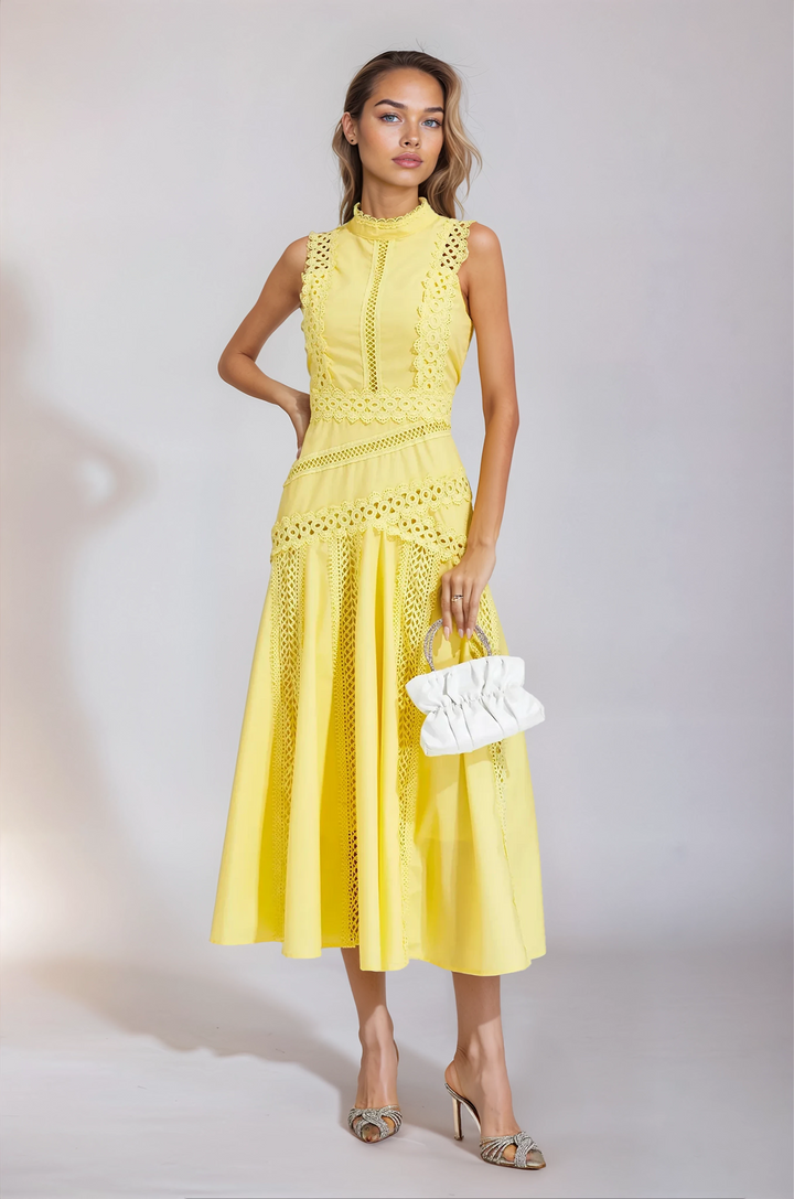 Lisette Sleeveless Lace Dress