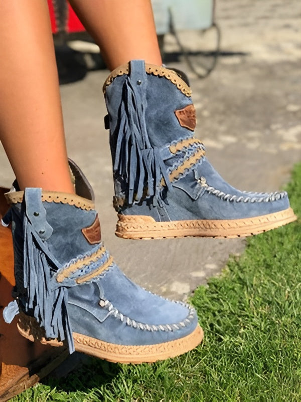 Wild Sage™ | Fringe Boots