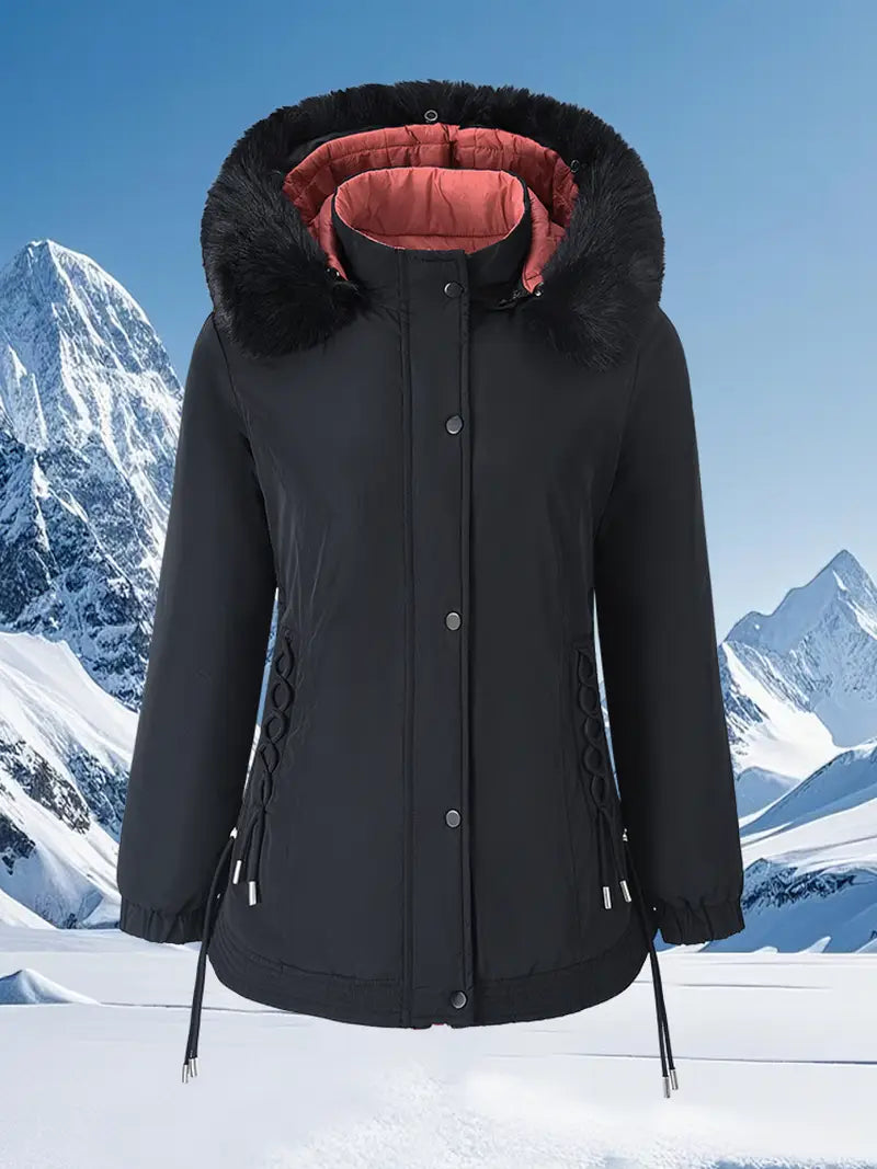 Lydia Luxe™ | Reversible Hooded Coat