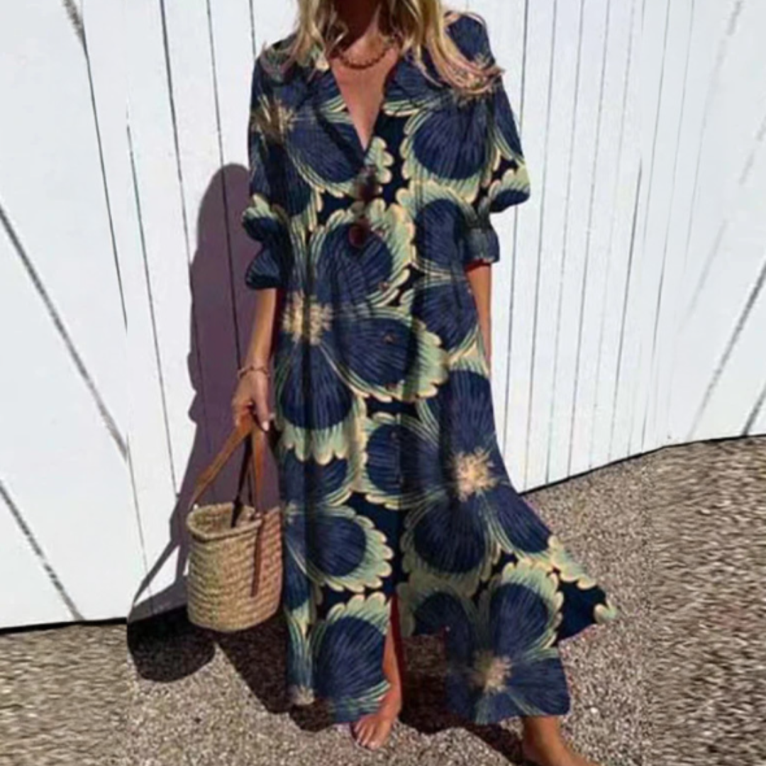 The Evie Bloom™ | Flowing Floral Maxi