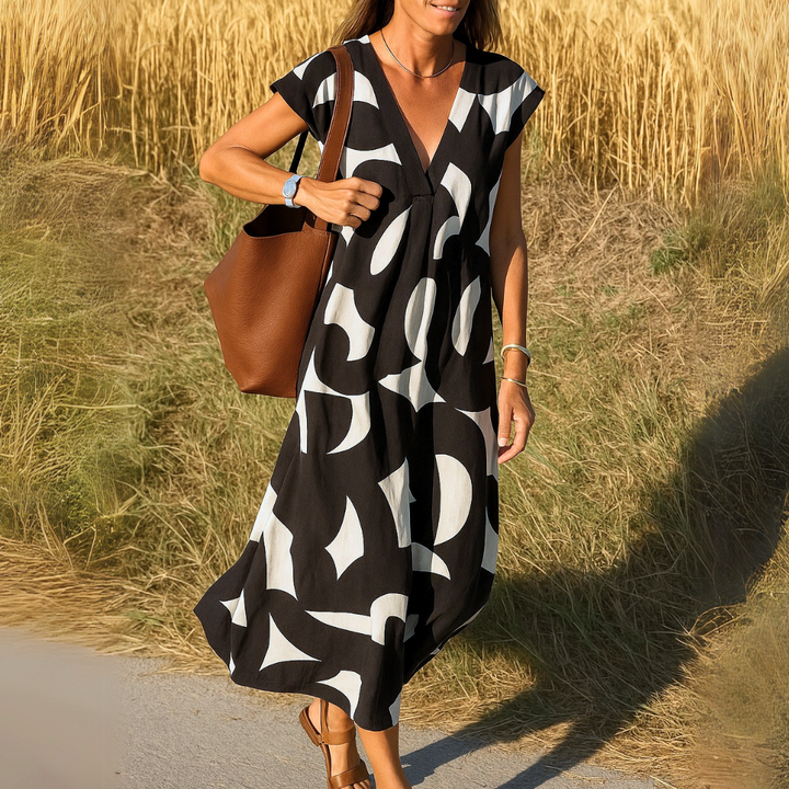 The Elodie™ | V-Neck Wrap Dress