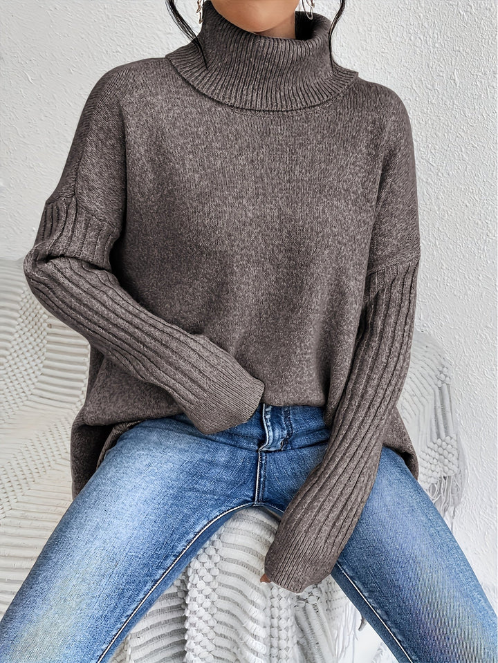Lynora Luxe™ | Oversized Turtleneck Jumper