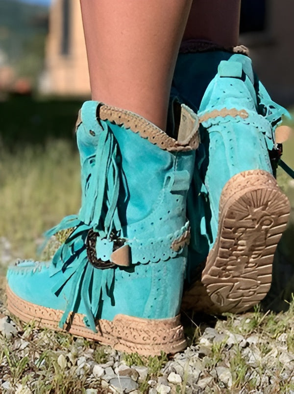 Wild Sage™ | Fringe Boots