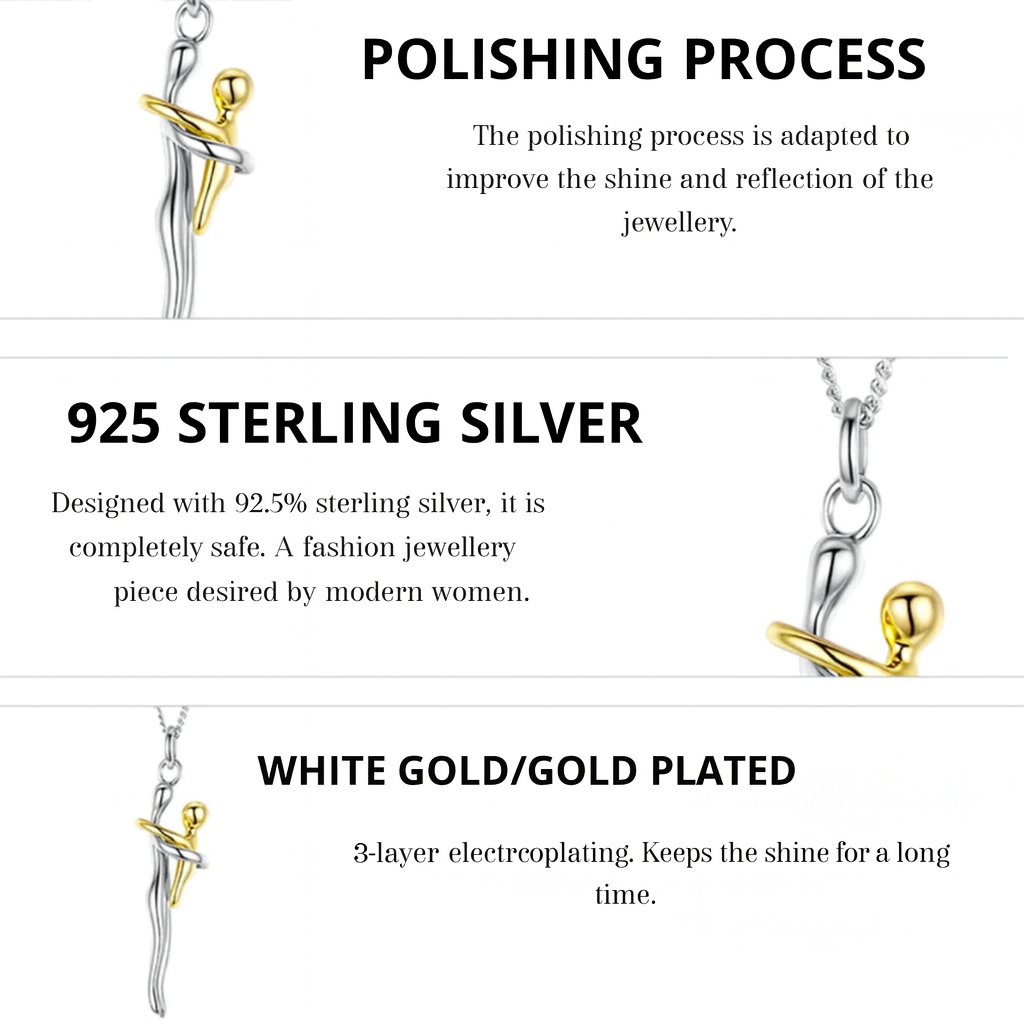 EternaBond™ | Silver-Plated Embrace Necklace