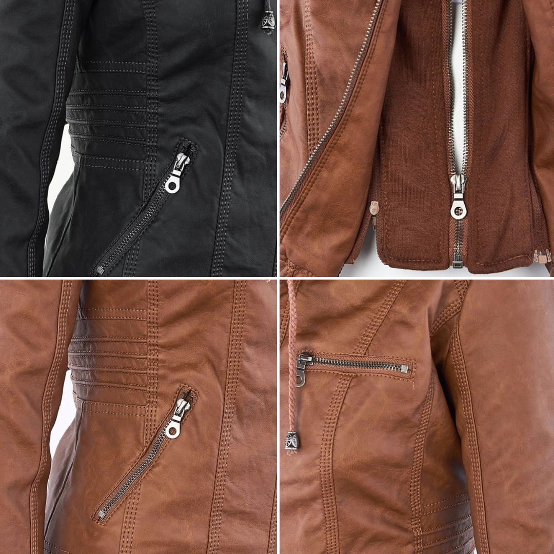 Marcelline™ | Classic Leather Jacket