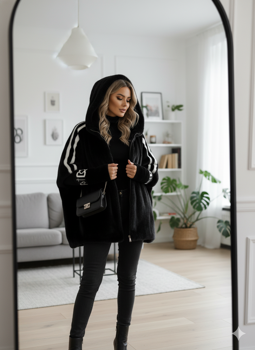 Sloane Luxe™ | Plush Hooded Coat