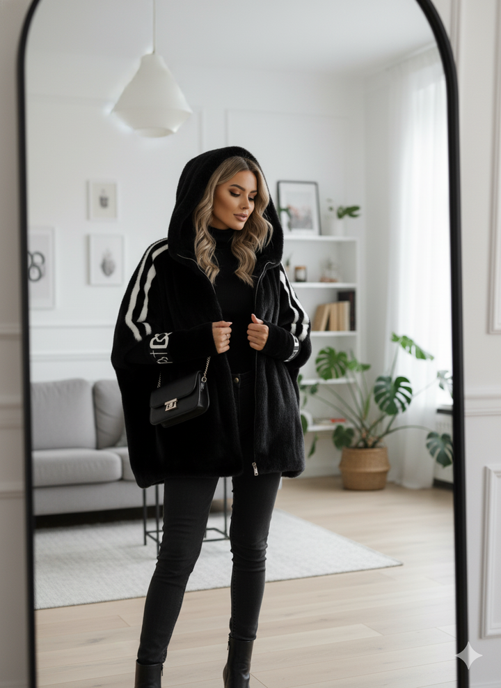 Sloane Luxe™ | Plush Hooded Coat