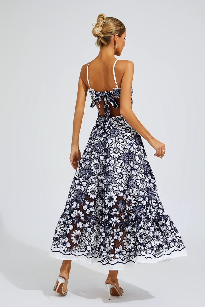 Melanie Cut Out Halter Dress