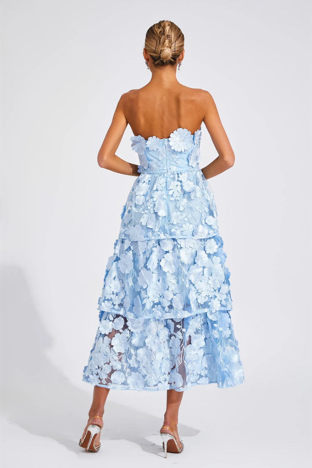 Marcia Off Shoulder Flower Dress