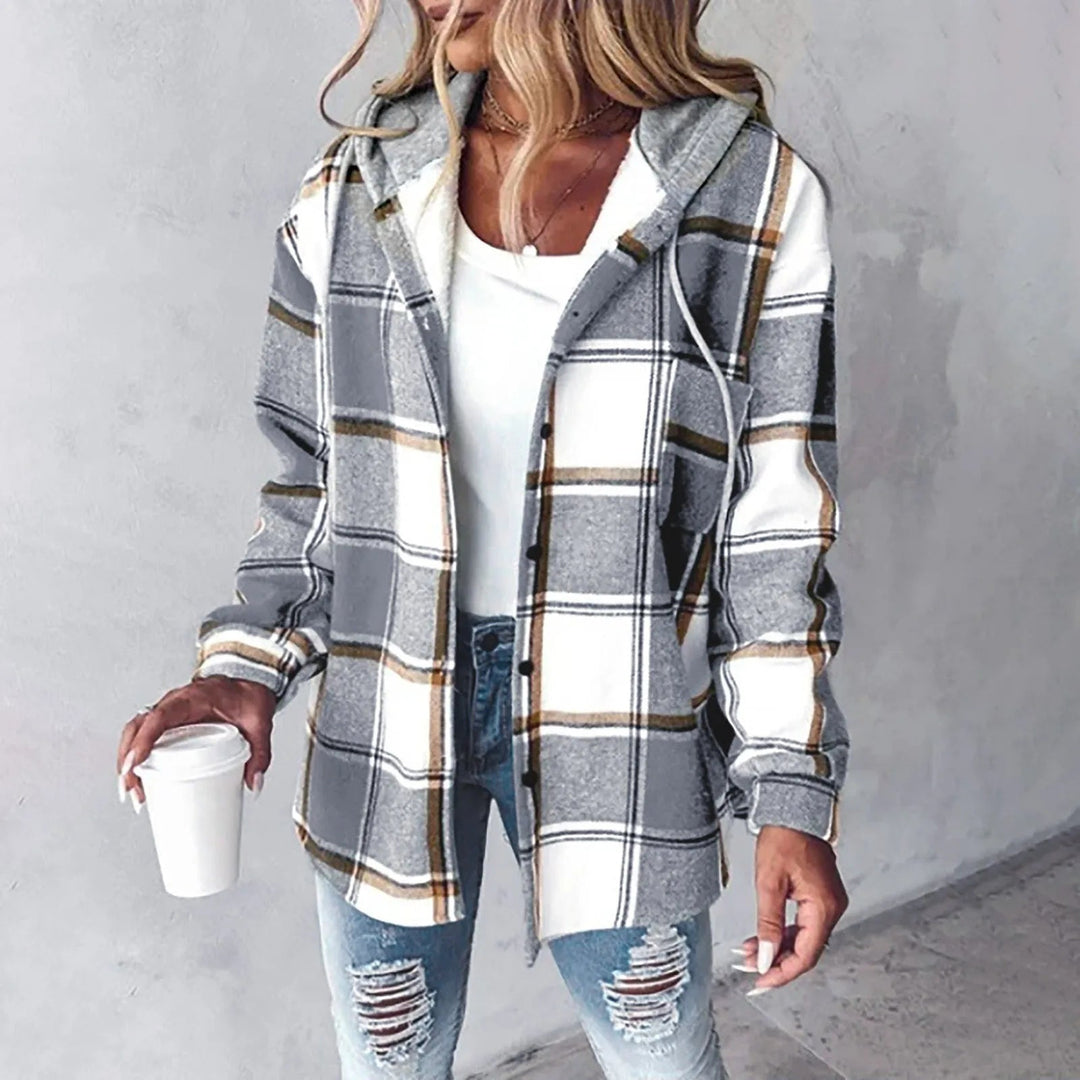 Clara™ | Cosy Check Jacket