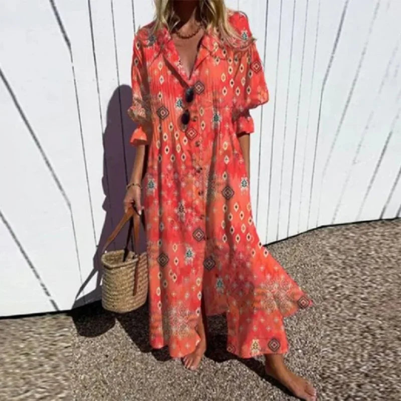 The Evie Bloom™ | Flowing Floral Maxi
