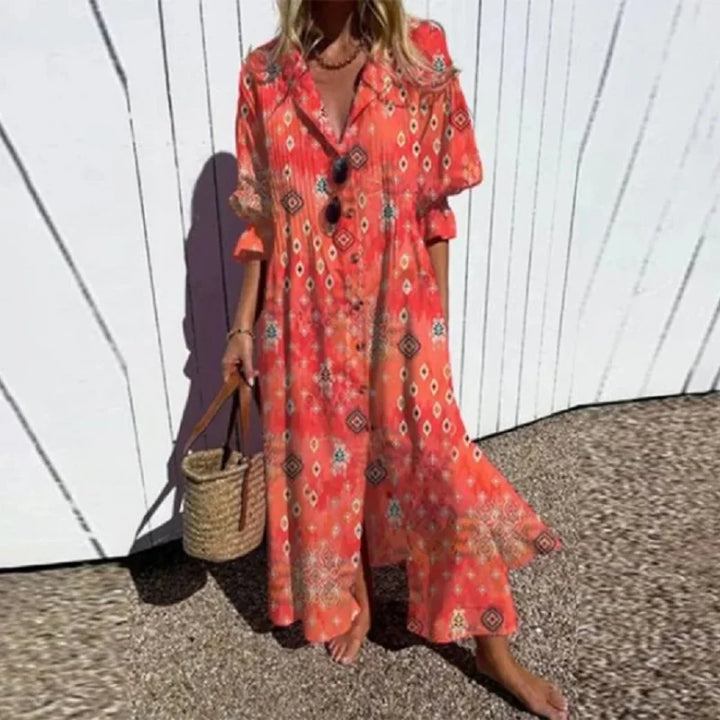 The Evie Bloom™ | Flowing Floral Maxi