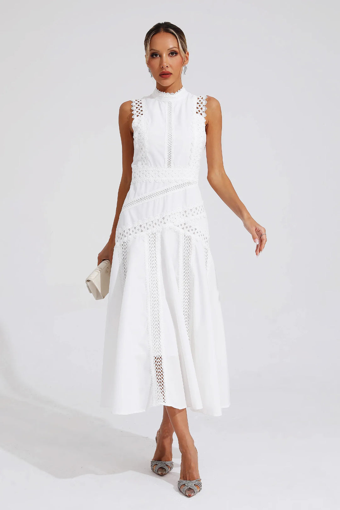 Lisette Sleeveless Lace Dress