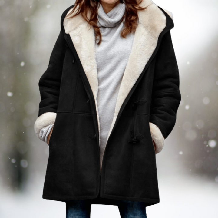 Eira™ | Cosy Fleece-Lined Hooded Coat