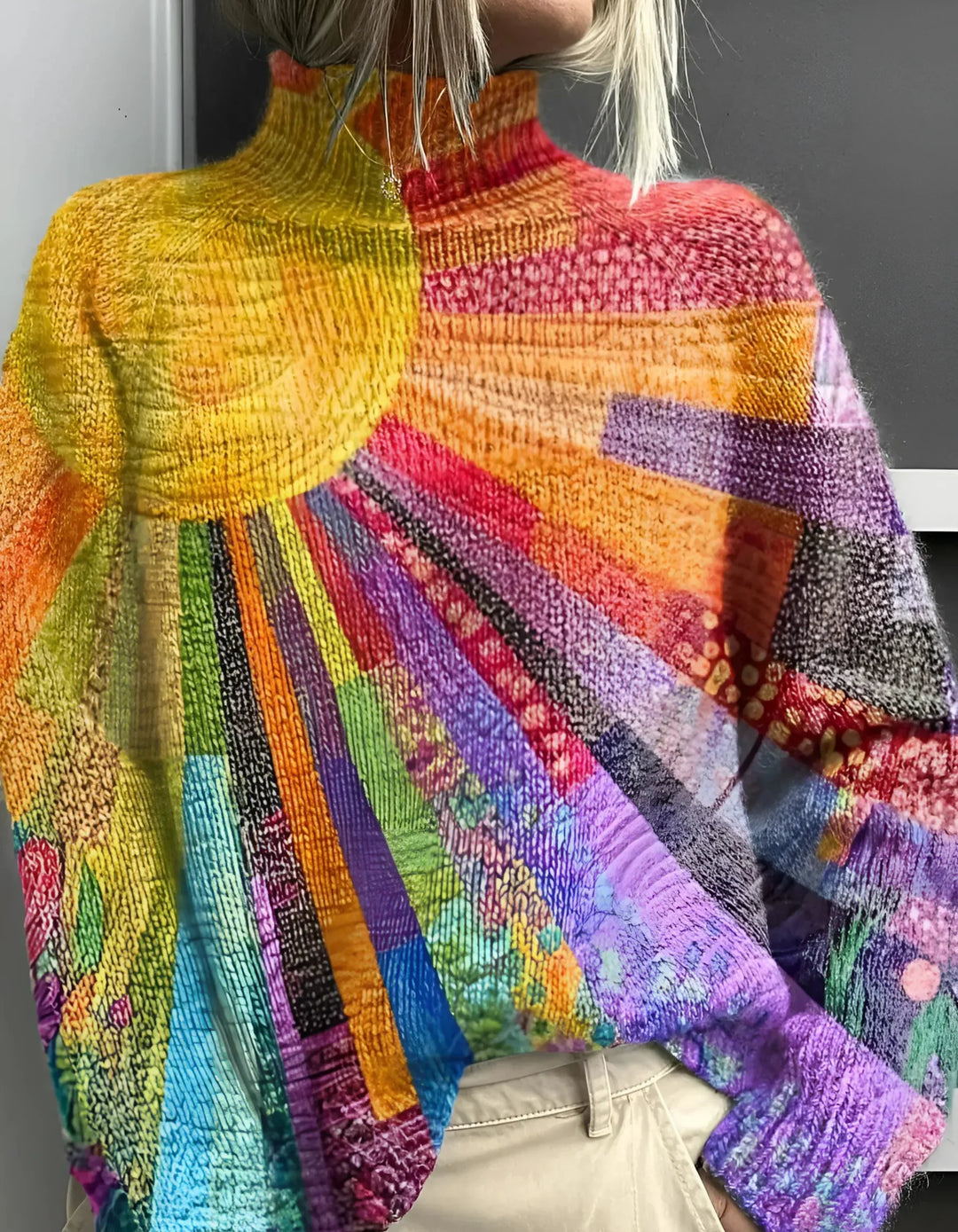 Solaria™ | Radiant Sunburst Sweater