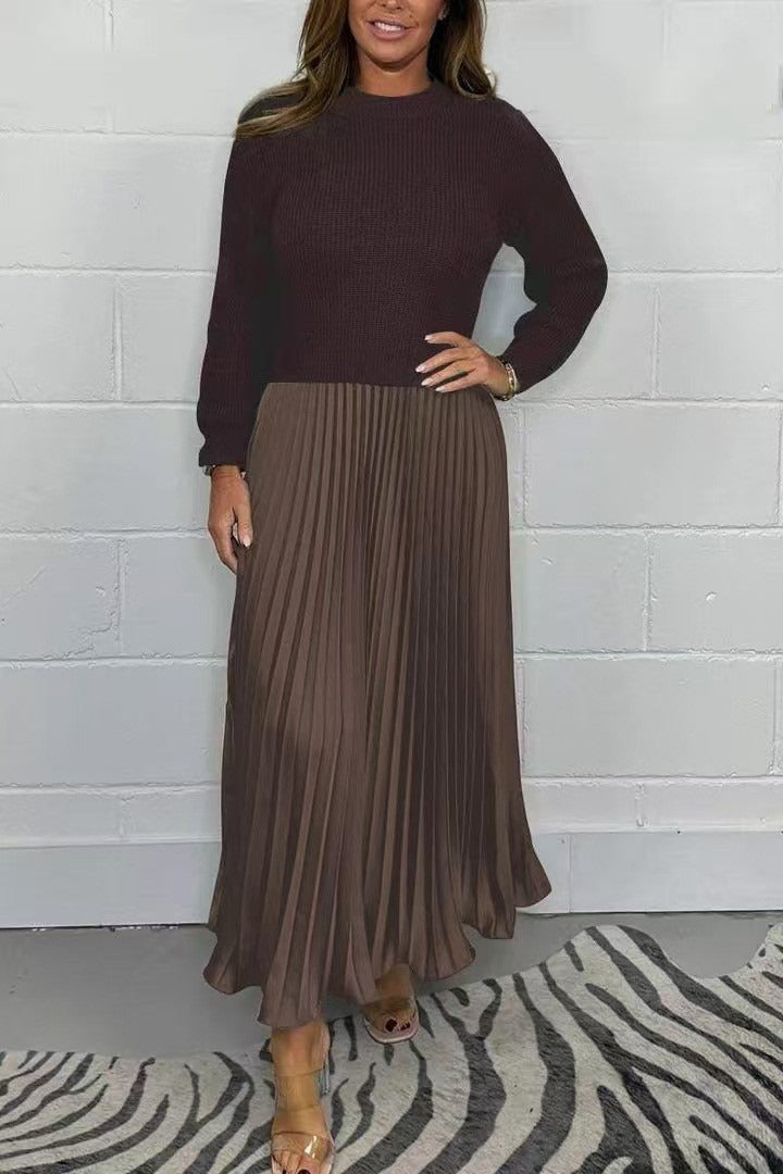 Amélia Luxe™ | Pleated Knit Dress