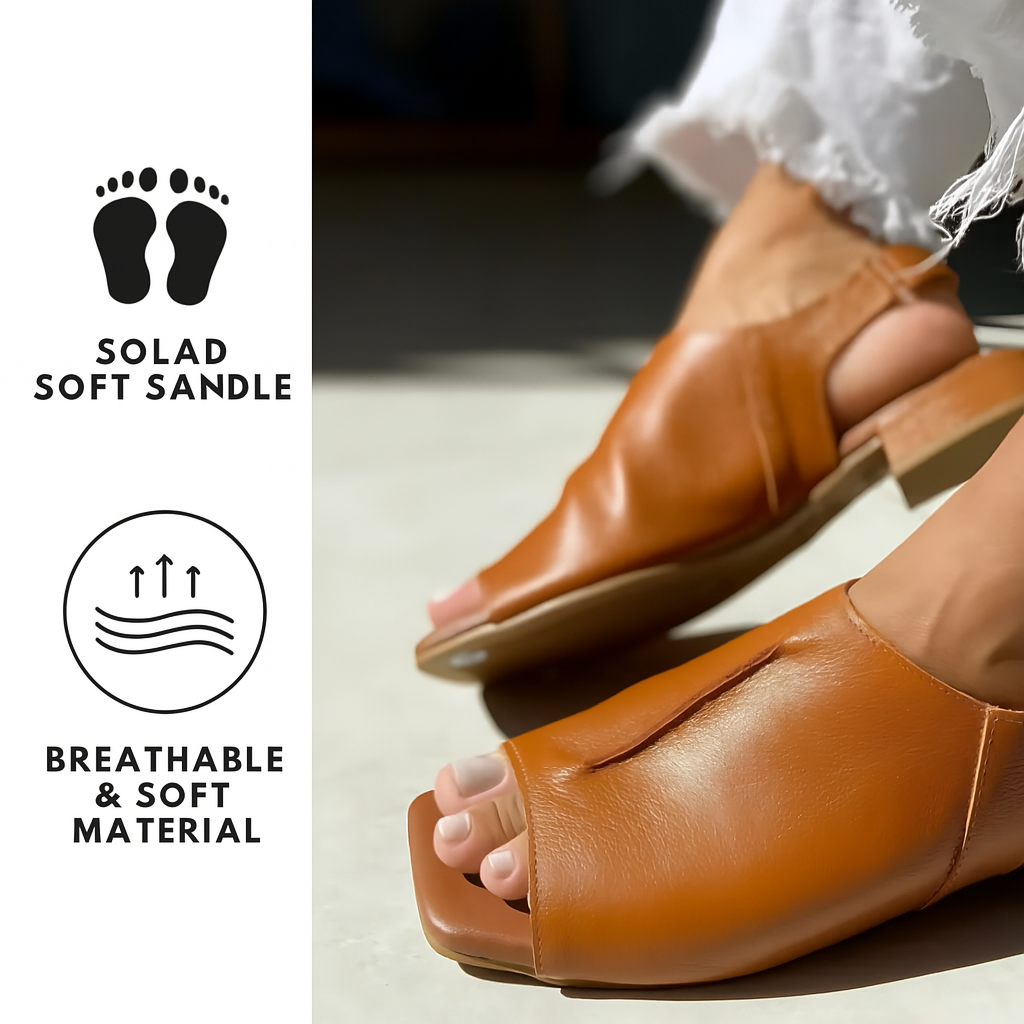 Tessa™ | Open-Toe Comfort Flats