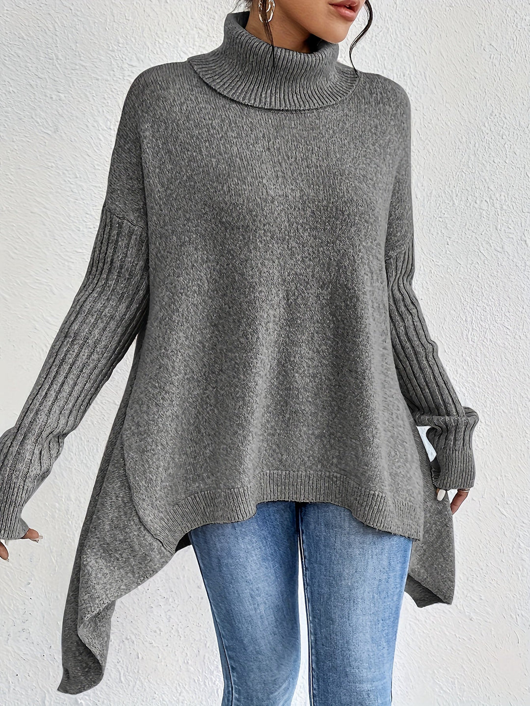 Lynora Luxe™ | Oversized Turtleneck Jumper