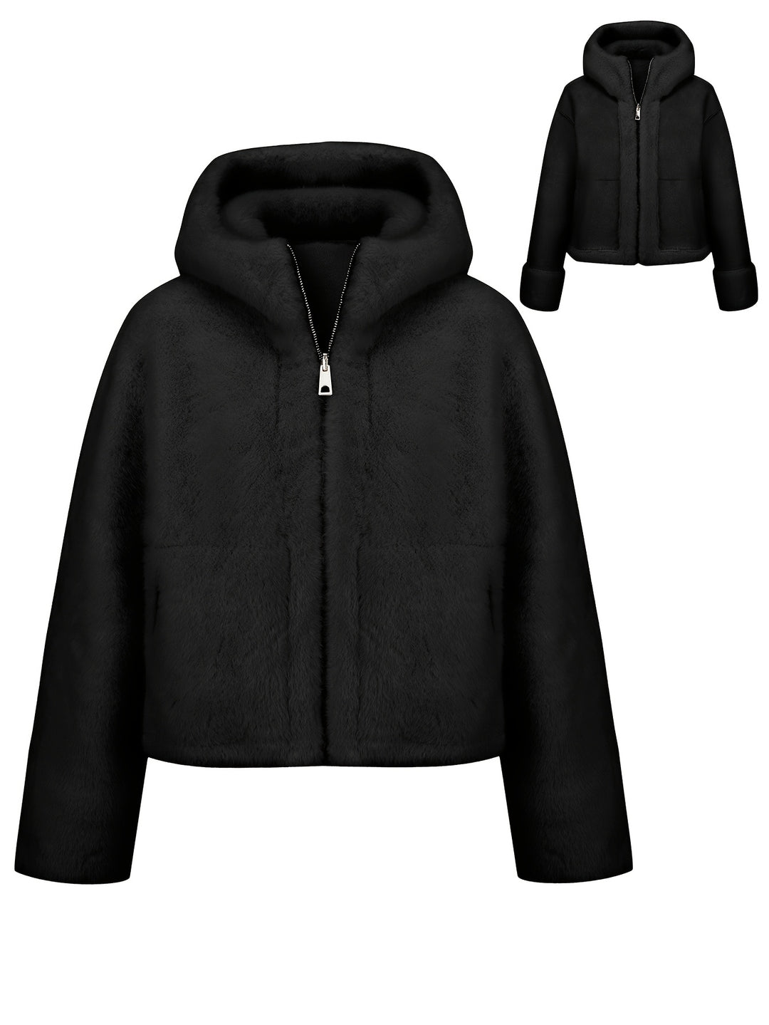 Serenelle™ | Reversible Fur Hooded Coat