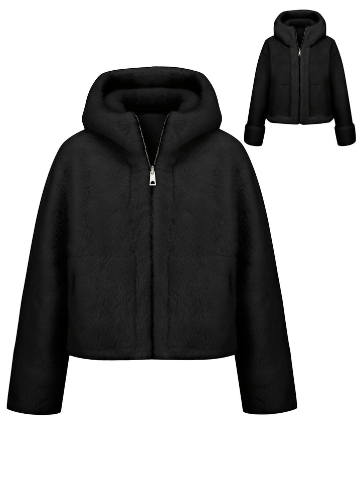 Serenelle™ | Reversible Fur Hooded Coat