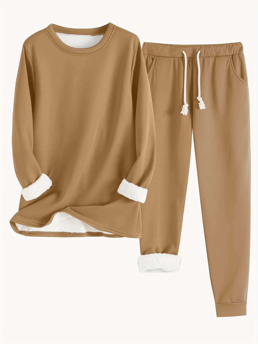 Karina Luxe™ | Fleece-Lined Loungewear Set