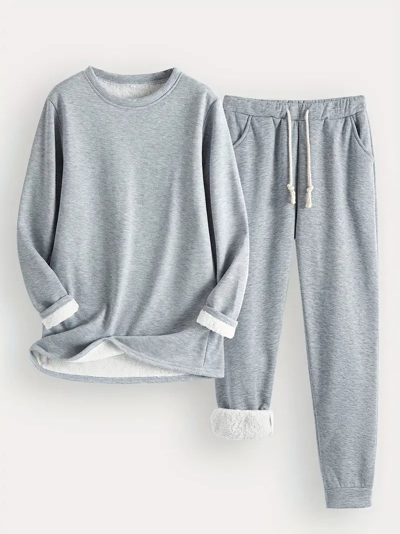 Karina Luxe™ | Fleece-Lined Loungewear Set