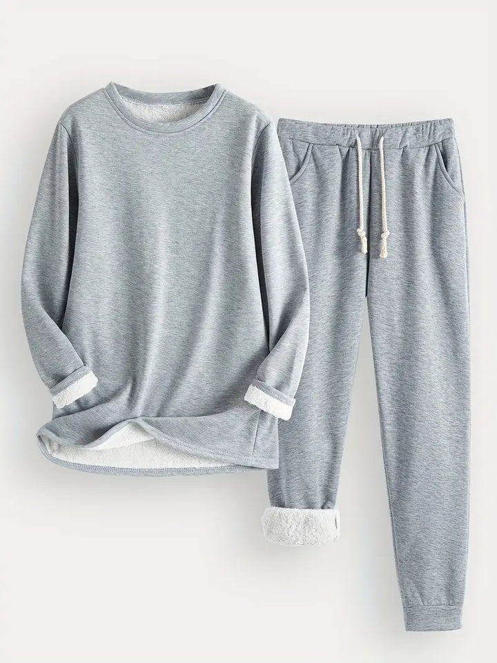 Karina Luxe™ | Fleece-Lined Loungewear Set