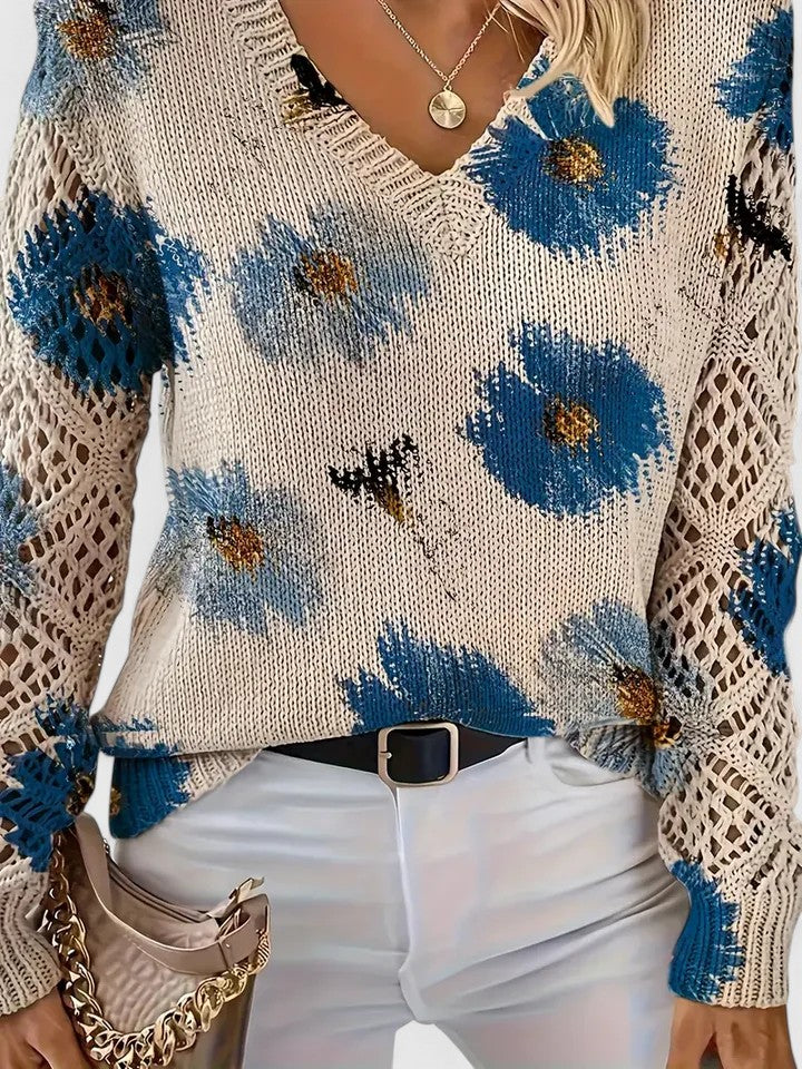 FloraBloom™ | Elegant Knit Sweater