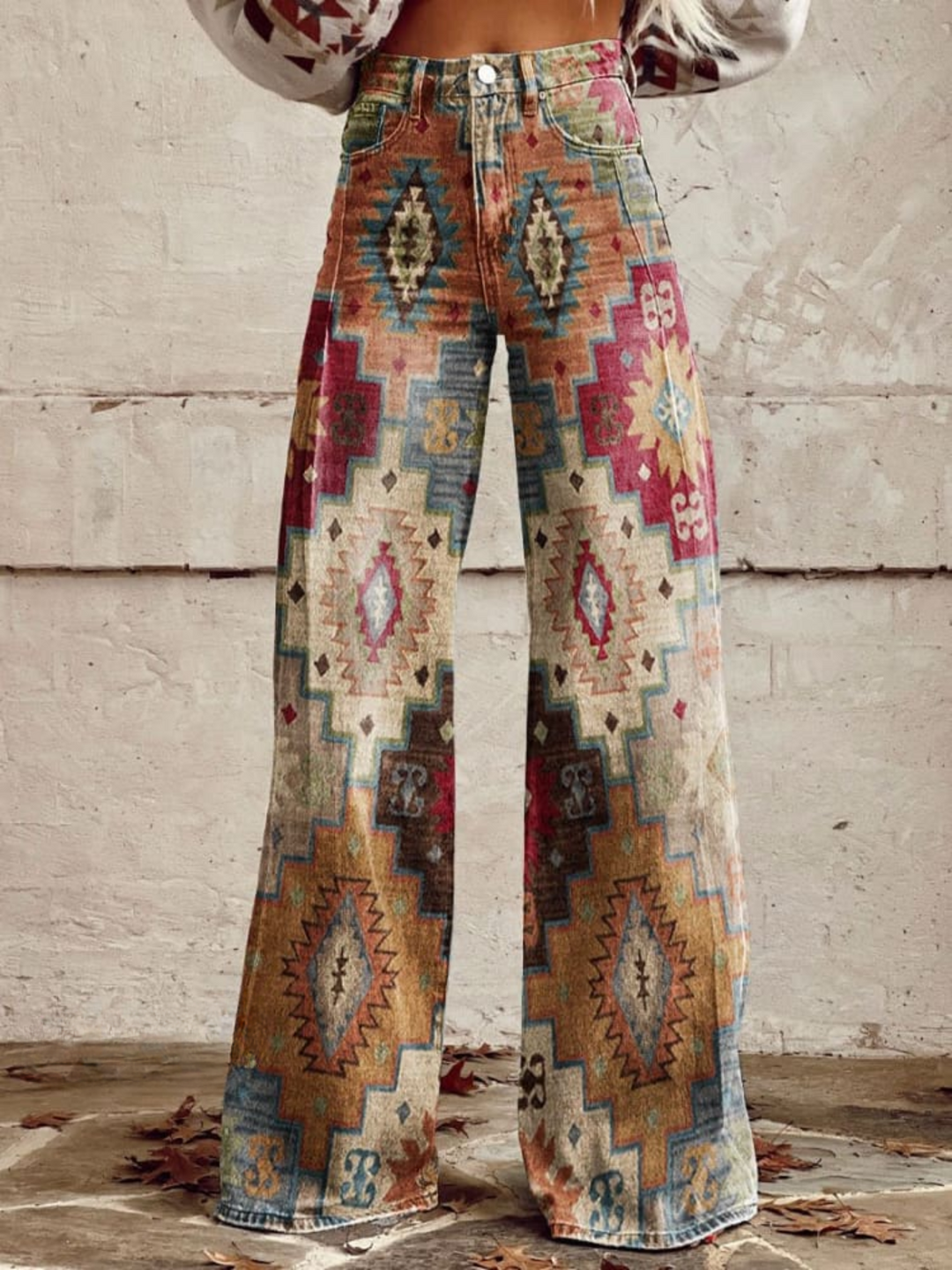 Georgia Vintage Mirage™ | Aztec Wide-Leg Trousers