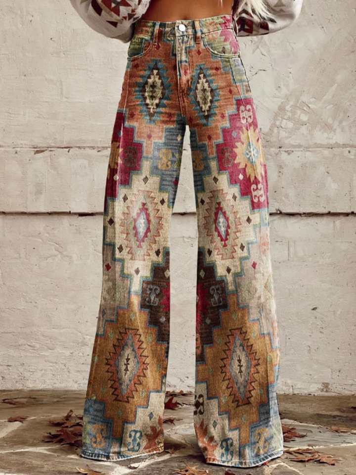 Georgia Vintage Mirage™ | Aztec Wide-Leg Trousers
