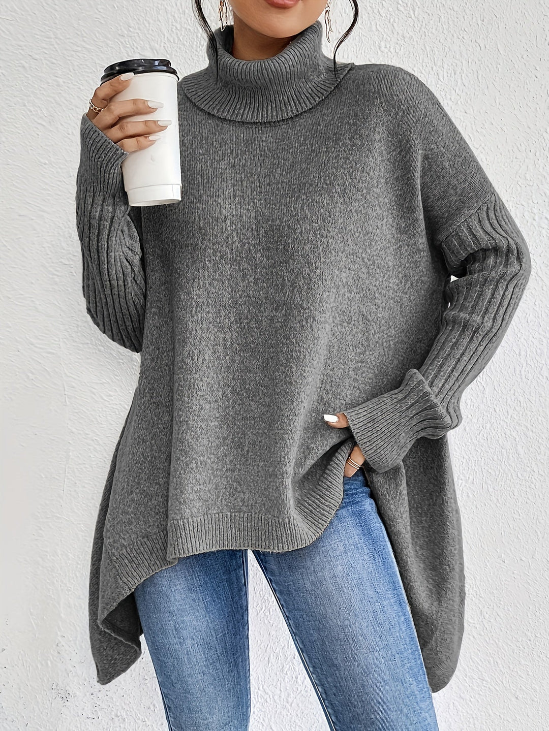 Lynora Luxe™ | Oversized Turtleneck Jumper
