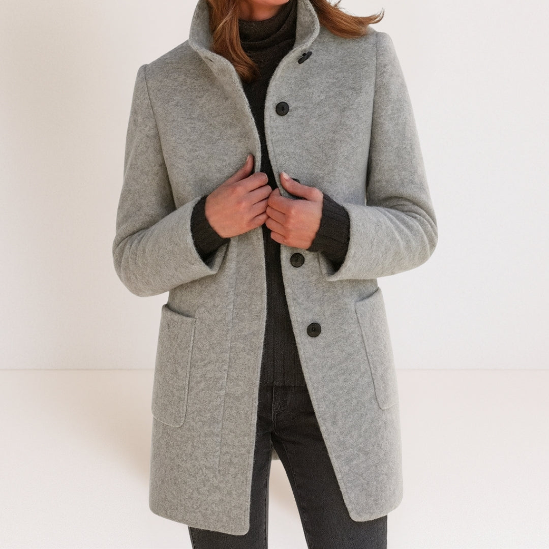 Charlotte Luxe™ | Refined Button-Up Coat