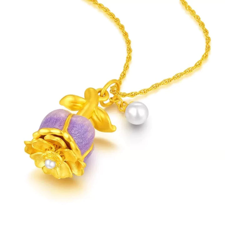 Aurora Charm Necklace – The Blossom of Love
